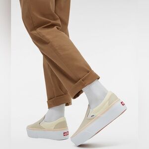 Vans Classic Slip-On Checkerboard Stackform Canvas Shoes Sneakers